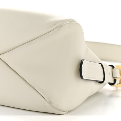 Prada Soft Calfskin Medium Aimée Shoulder Bag White 10 of 12