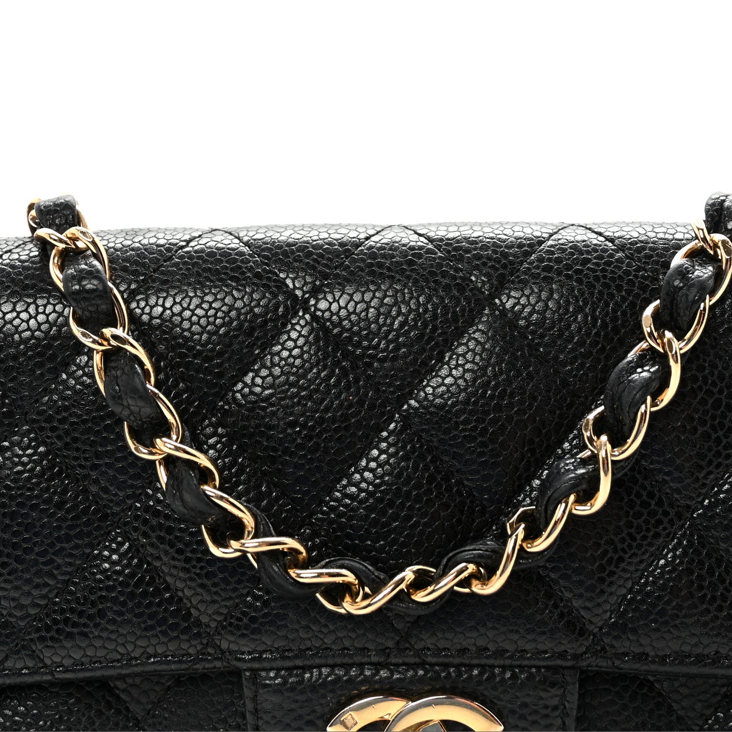 Chanel Caviar Quilted East West Flap Black 8 of 10