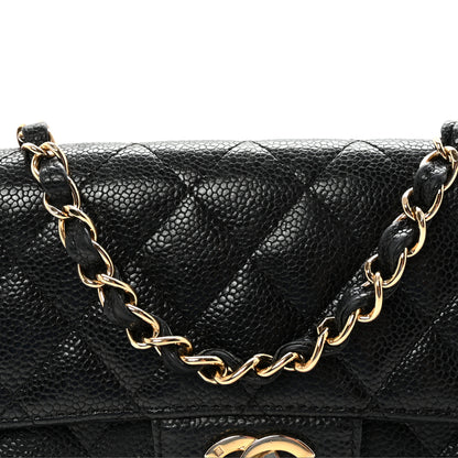 Chanel Caviar Quilted East West Flap Black 8 of 10