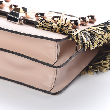 Fendi Calfskin Raffia F is Fendi FF Small Kan I Shoulder Bag Plaster Multicolor 9 of 10