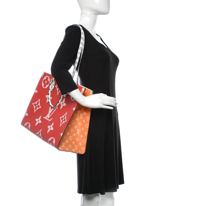 Louis Vuitton Monogram Giant Onthego GM Rouge Rose 2 of 13