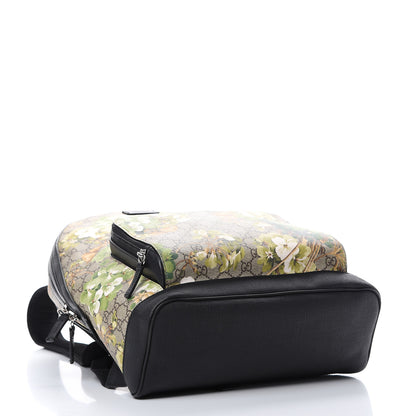 Gucci GG Supreme Monogram Blooms Medium Day Backpack Beige New Military Black 3 of 16