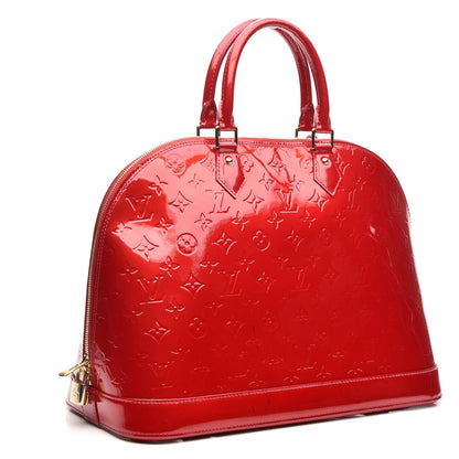Louis Vuitton Vernis Alma GM Pomme D'Amour 3 of 8