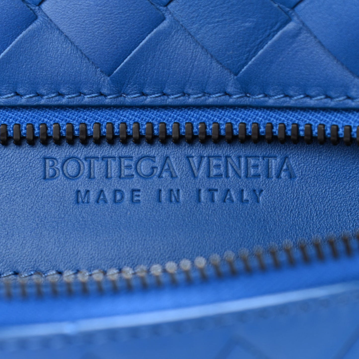 Nappa Intrecciato Belt Bag Bluette