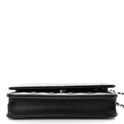 Chanel Caviar Quilted Wallet on Chain WOC Black 12 of 13