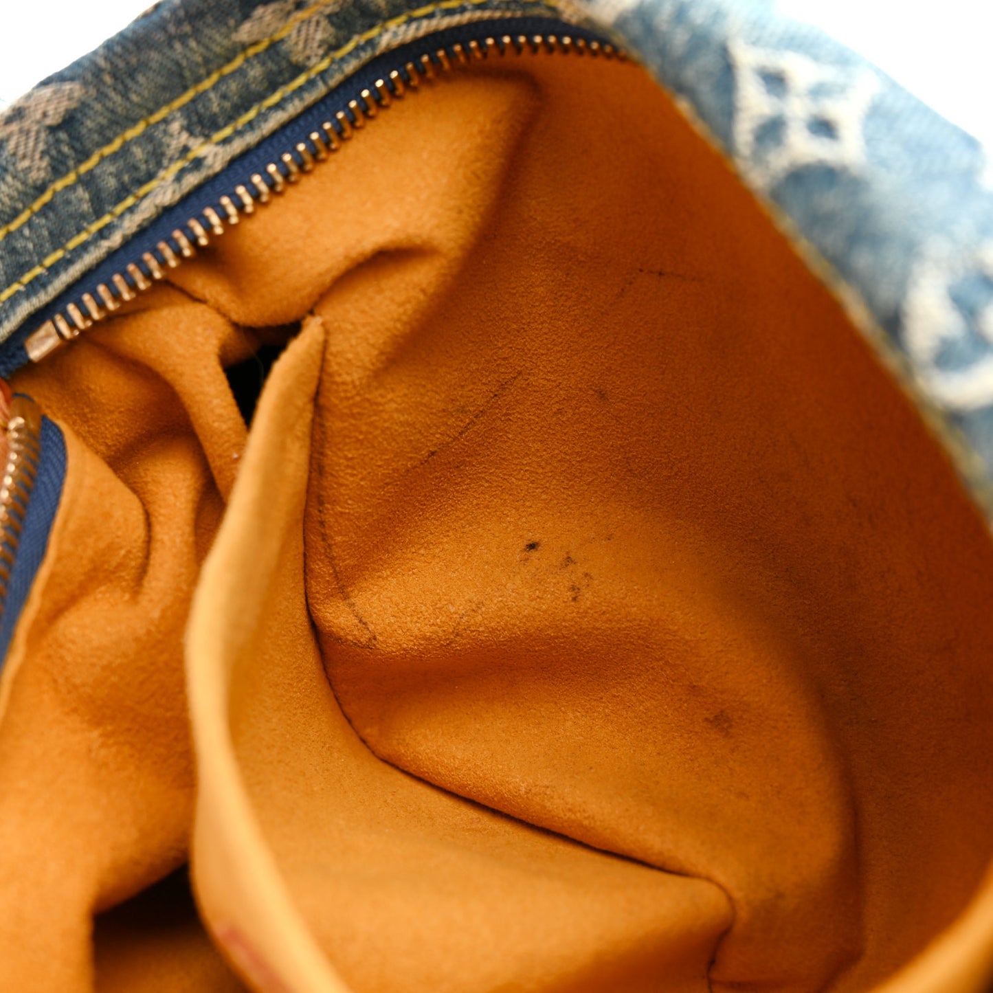 Monogram Denim Baggy PM Blue