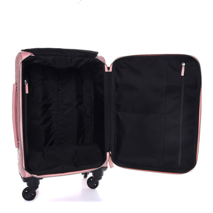 MCM Calfskin Ottomar Monogram Luggage Pink 5 of 5