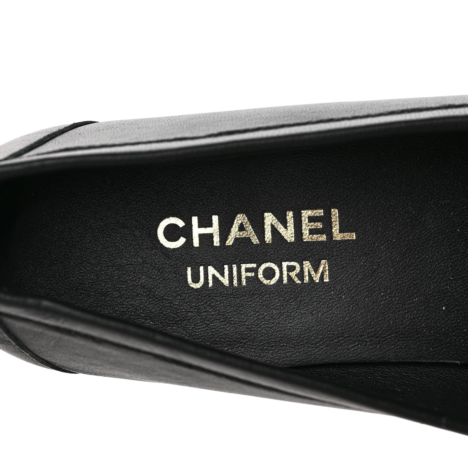 Chanel Calfskin Mens Stitched CC Loafers 39 Black 7 of 8