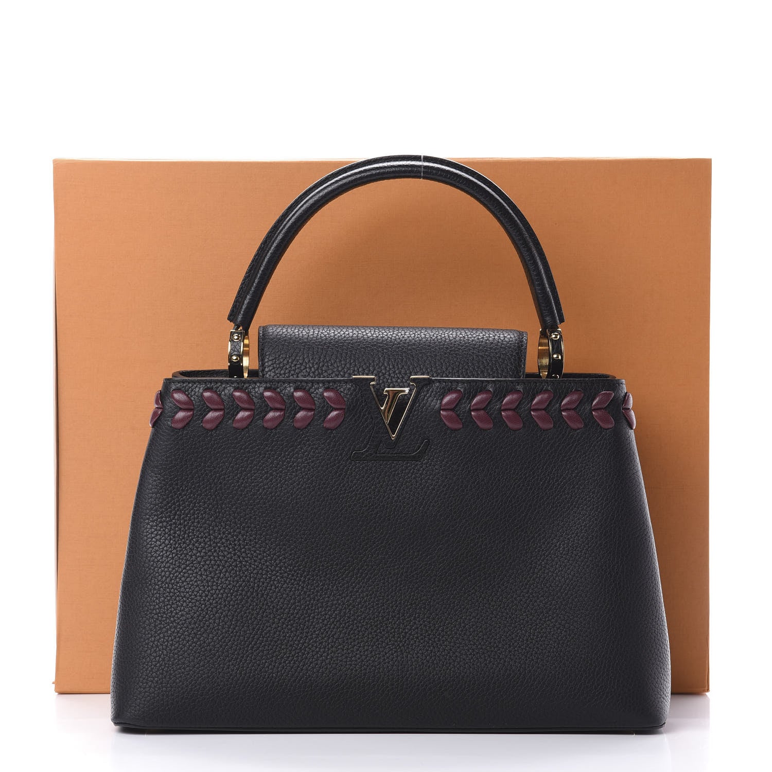 Louis Vuitton Taurillon Lambskin Capucines MM Black 11 of 11