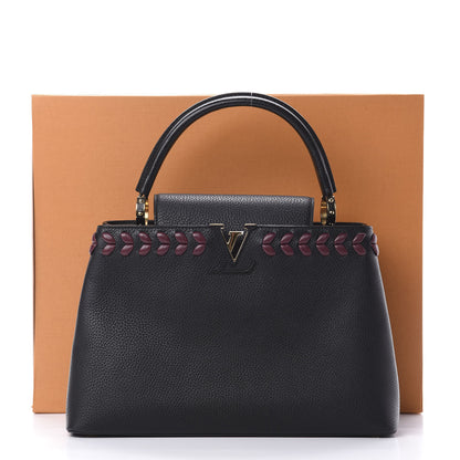 Louis Vuitton Taurillon Lambskin Capucines MM Black 11 of 11