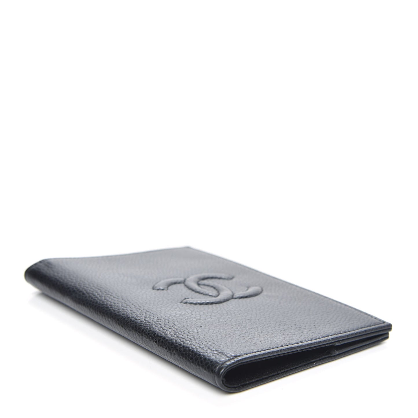 Caviar Timeless Passport Holder Black