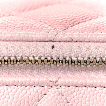 Chanel Caviar Quilted Small Vanity Case With Chain Light Pink 11 of 14