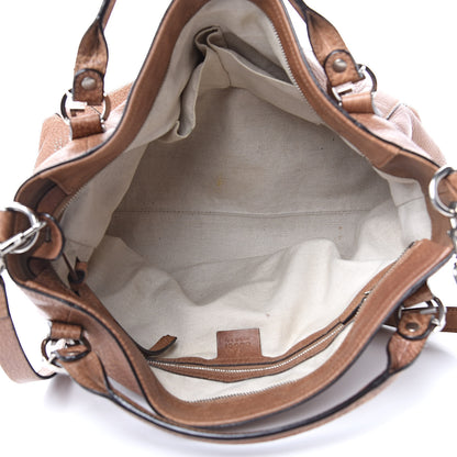 Gucci Pebbled Calfskin Medium Miss GG Top Handle Bag Light Cuir 5 of 16