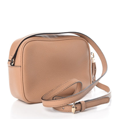 Gucci Pebbled Calfskin Small Soho Disco Bag Camelia 3 of 9