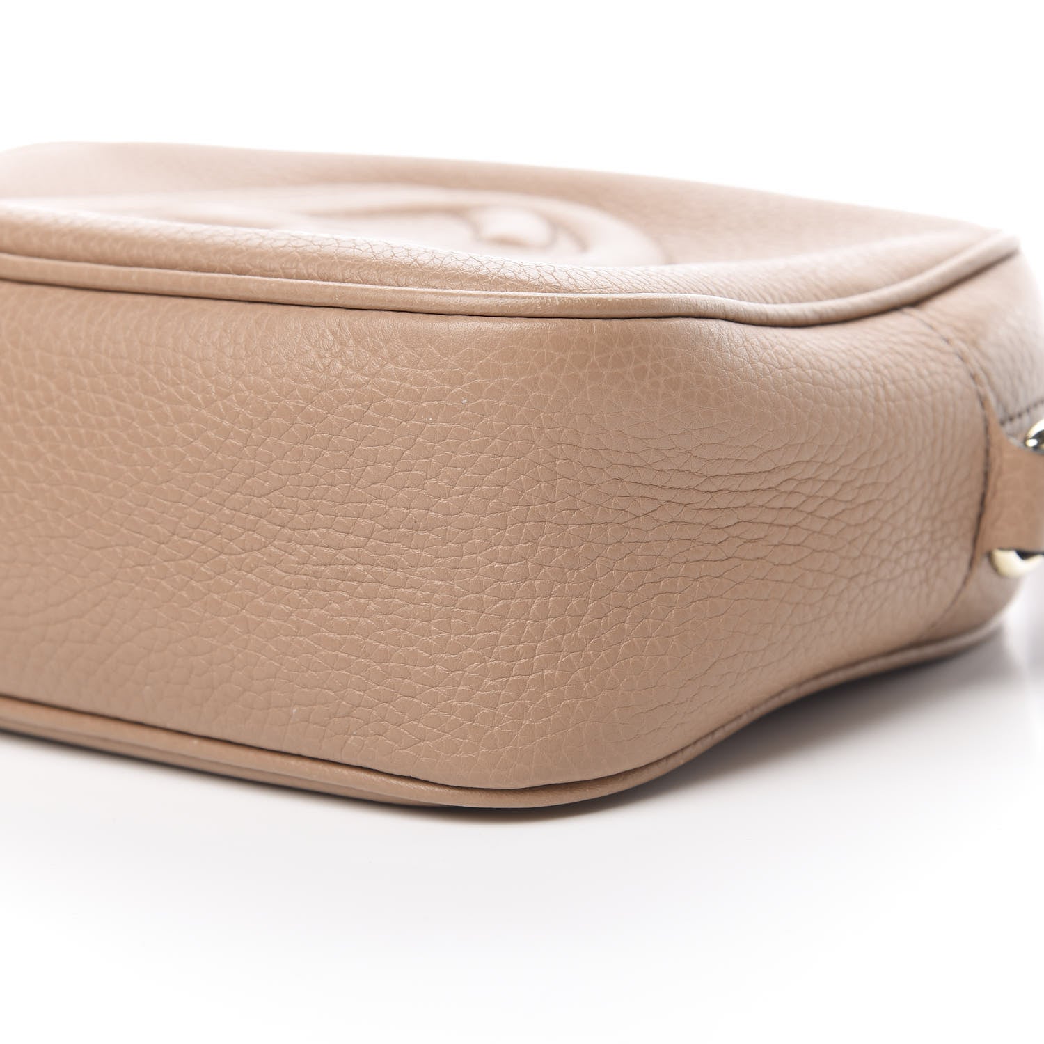 Gucci Pebbled Calfskin Small Soho Disco Bag Camelia 10 of 13