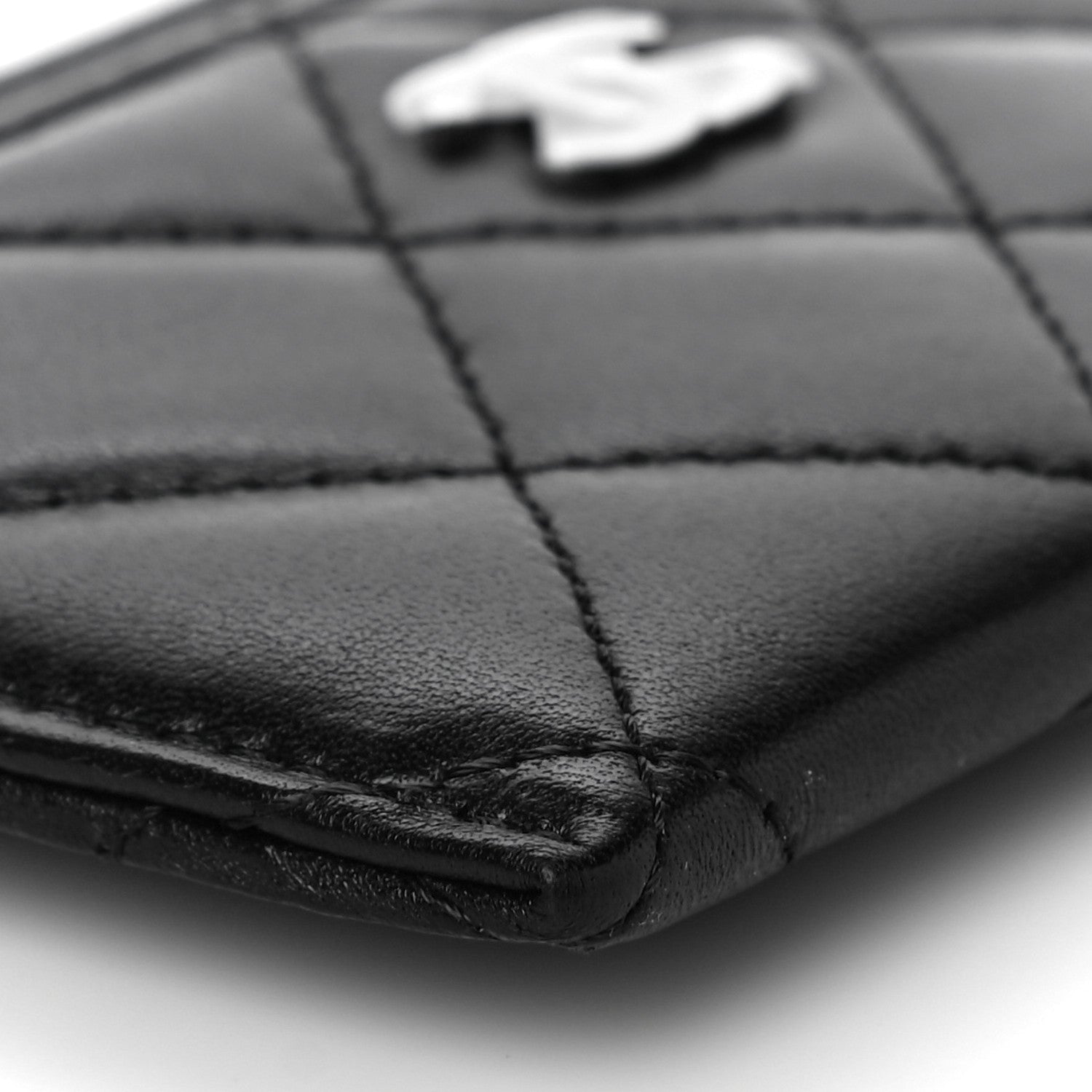 Chanel Lambskin Quilted Card Holder Black 10 of 12