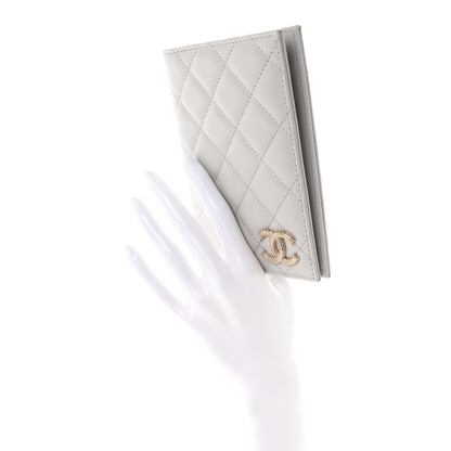 Chanel Caviar Quilted CC Passport Holder Grey 2 of 7