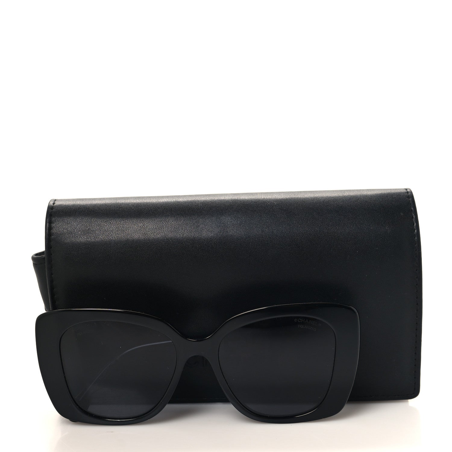 Chanel Acetate Strass Polarized Square Sunglasses 5422-B Black 7 of 7