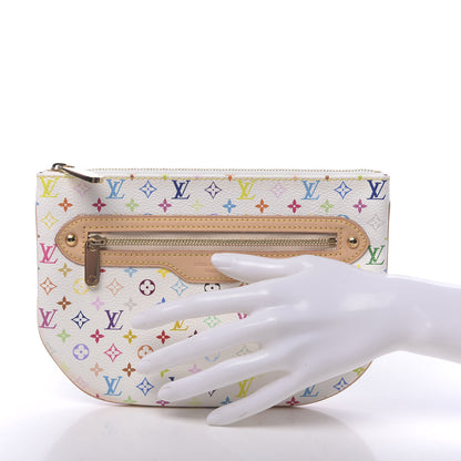 Louis Vuitton Monogram Multicolor Pochette Plate GM White 2 of 9