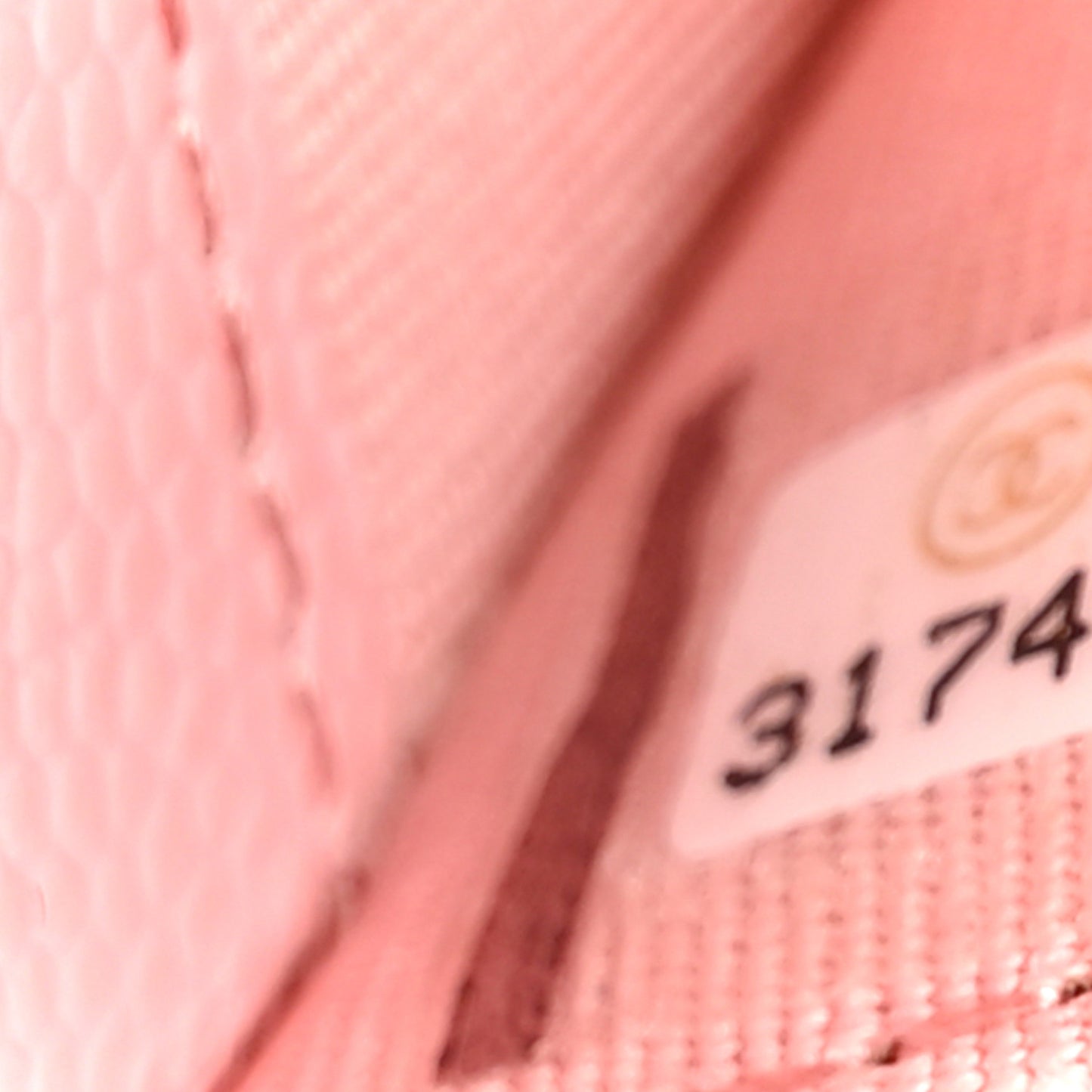 Caviar Quilted Flap Card Holder Wallet Pink