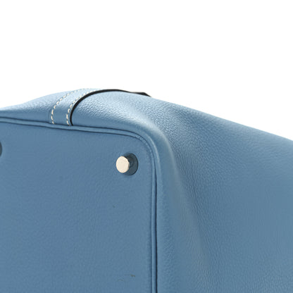 Hermes Taurillon Clemence Picotin 18 PM Blue Jean 10 of 13