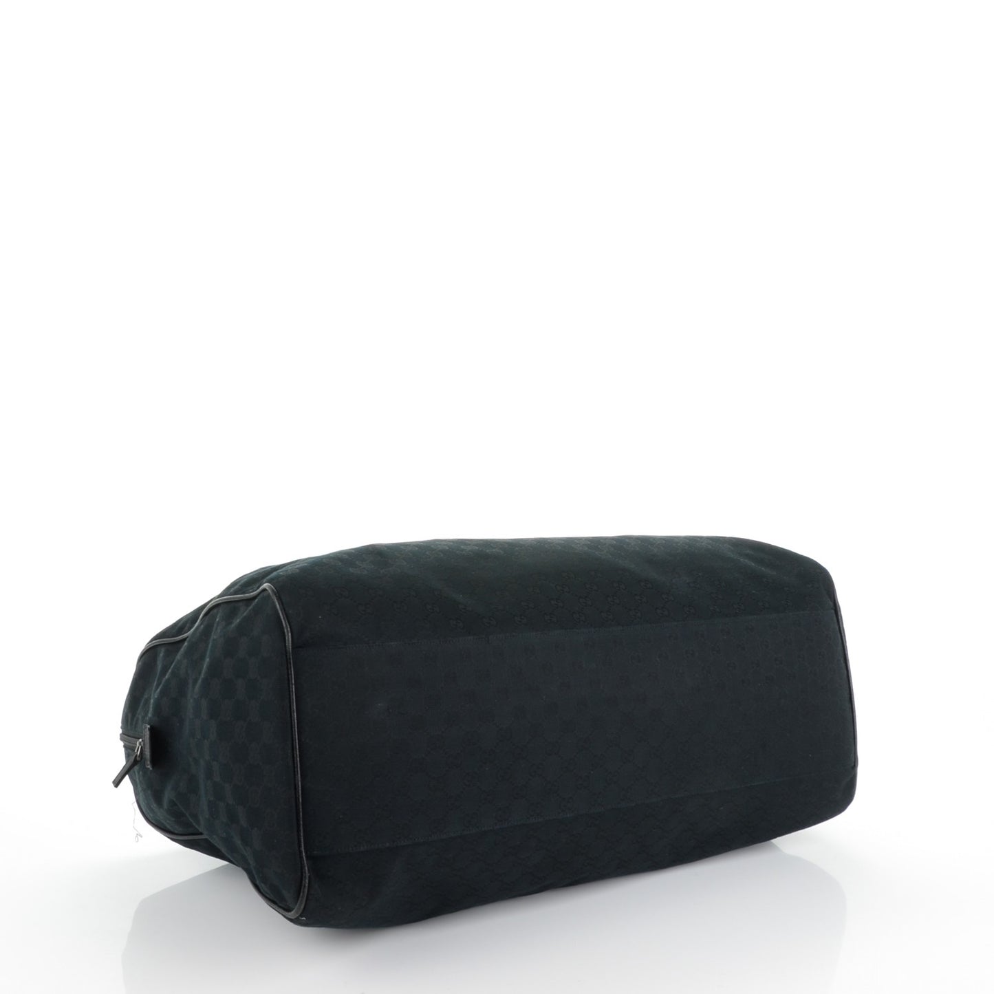 GG Monogram Web Large Collapsible Carry On Duffle Bag Black