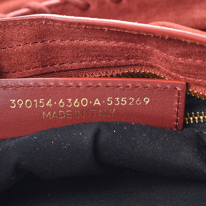 Balenciaga Baby Daim Suede Gold Metallic Edge Hardware City Bois De Rose Fonce 7 of 7