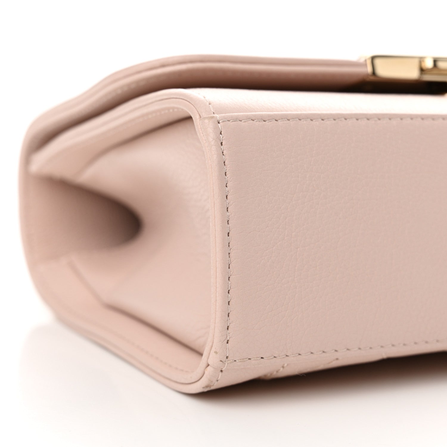 Chanel Grained Calfskin Quilted Small Label Click Flap Bag Pink 9 of 12