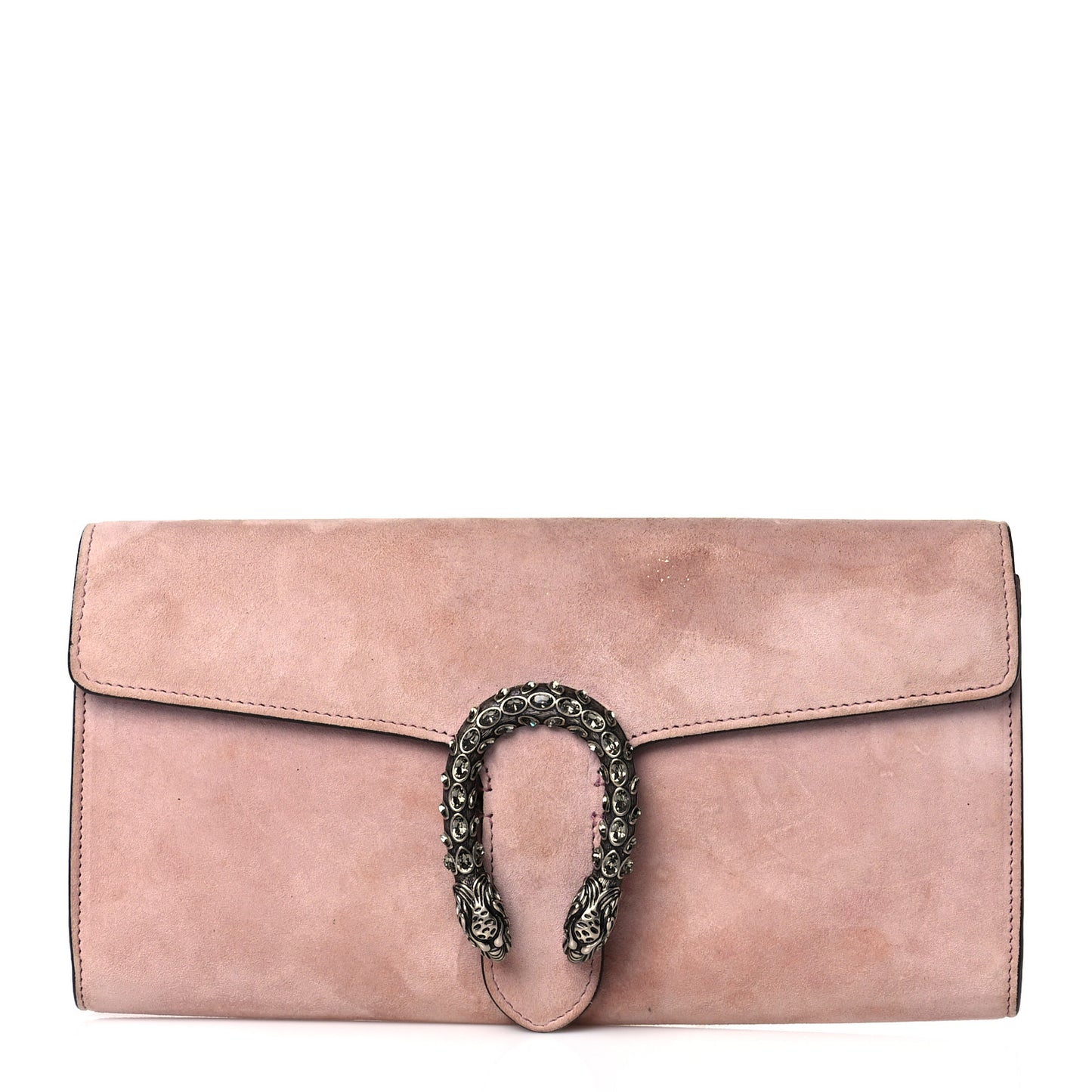 Suede Dionysus Clutch Blush