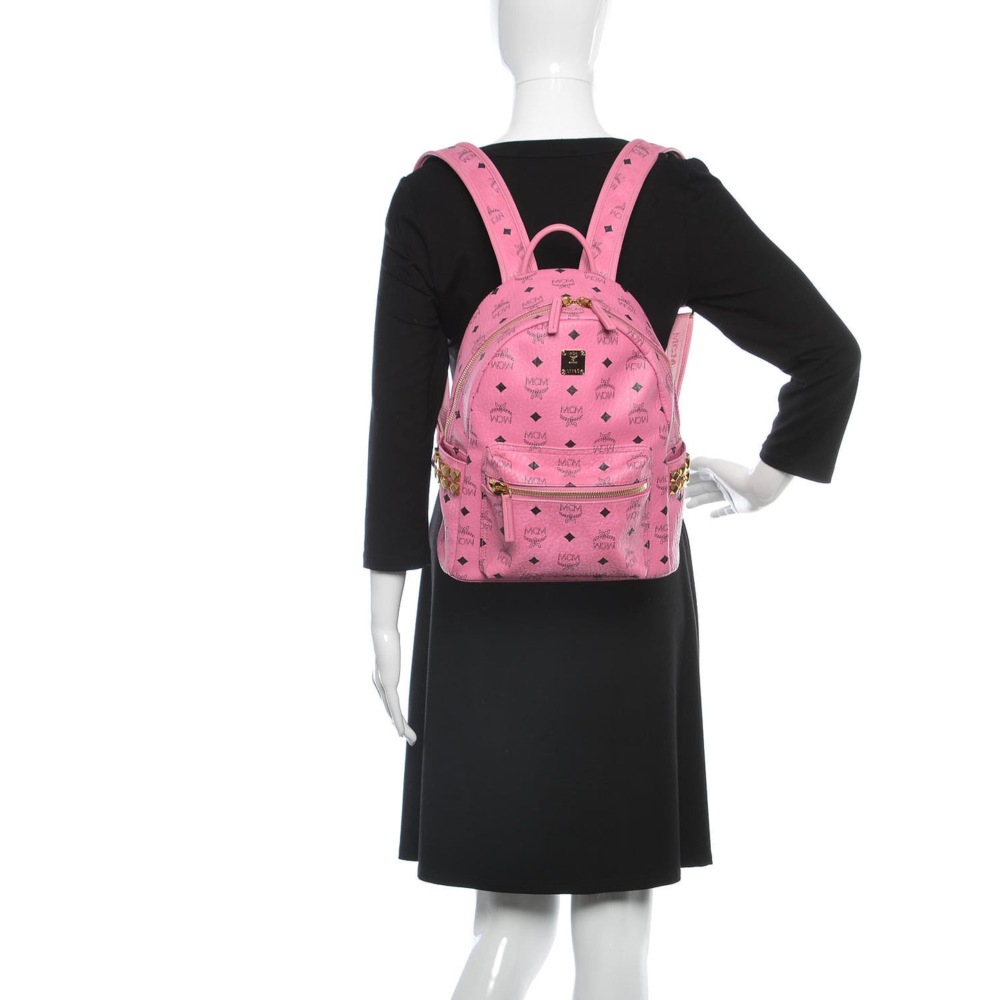 Visetos Small Side Stud Stark Backpack Pink