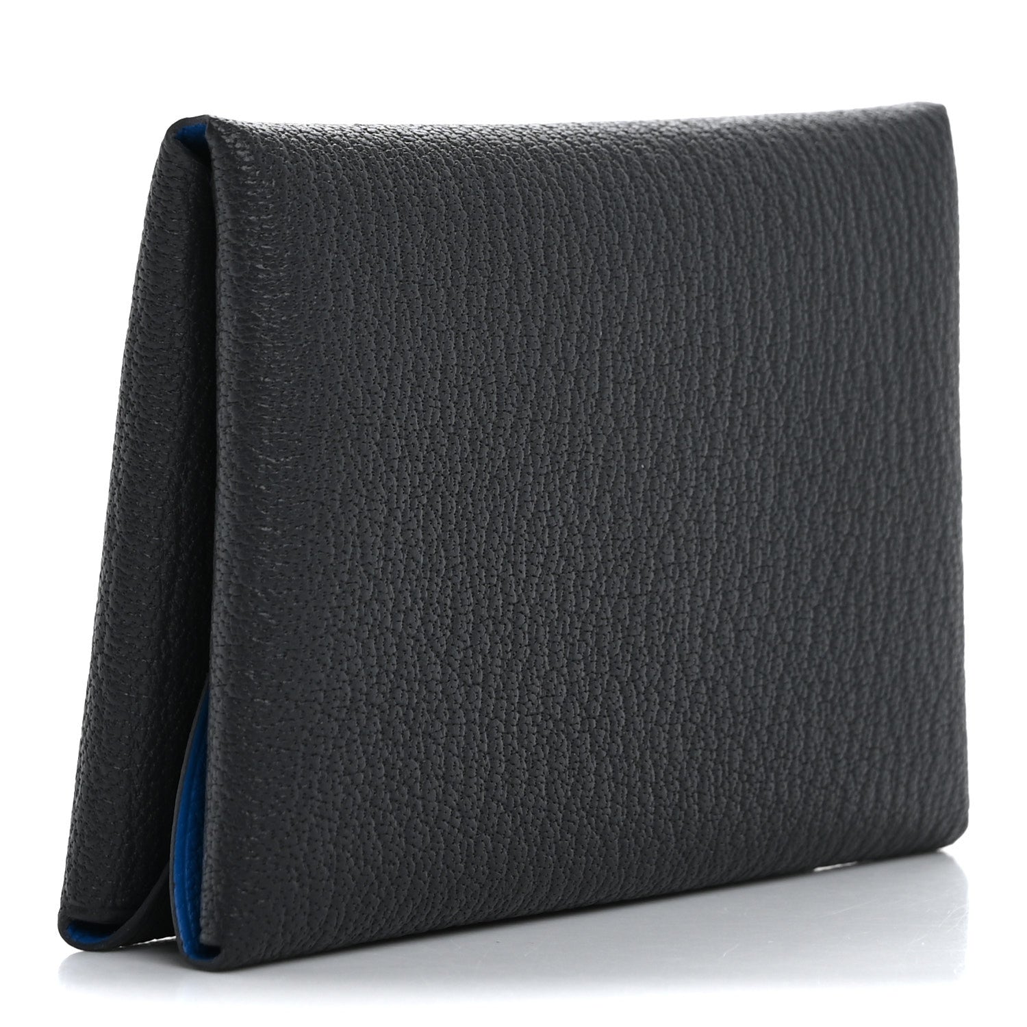 Hermes Chevre Mysore Verso Calvi Duo Card Case Ardoise Bleu Hydra 3 of 8
