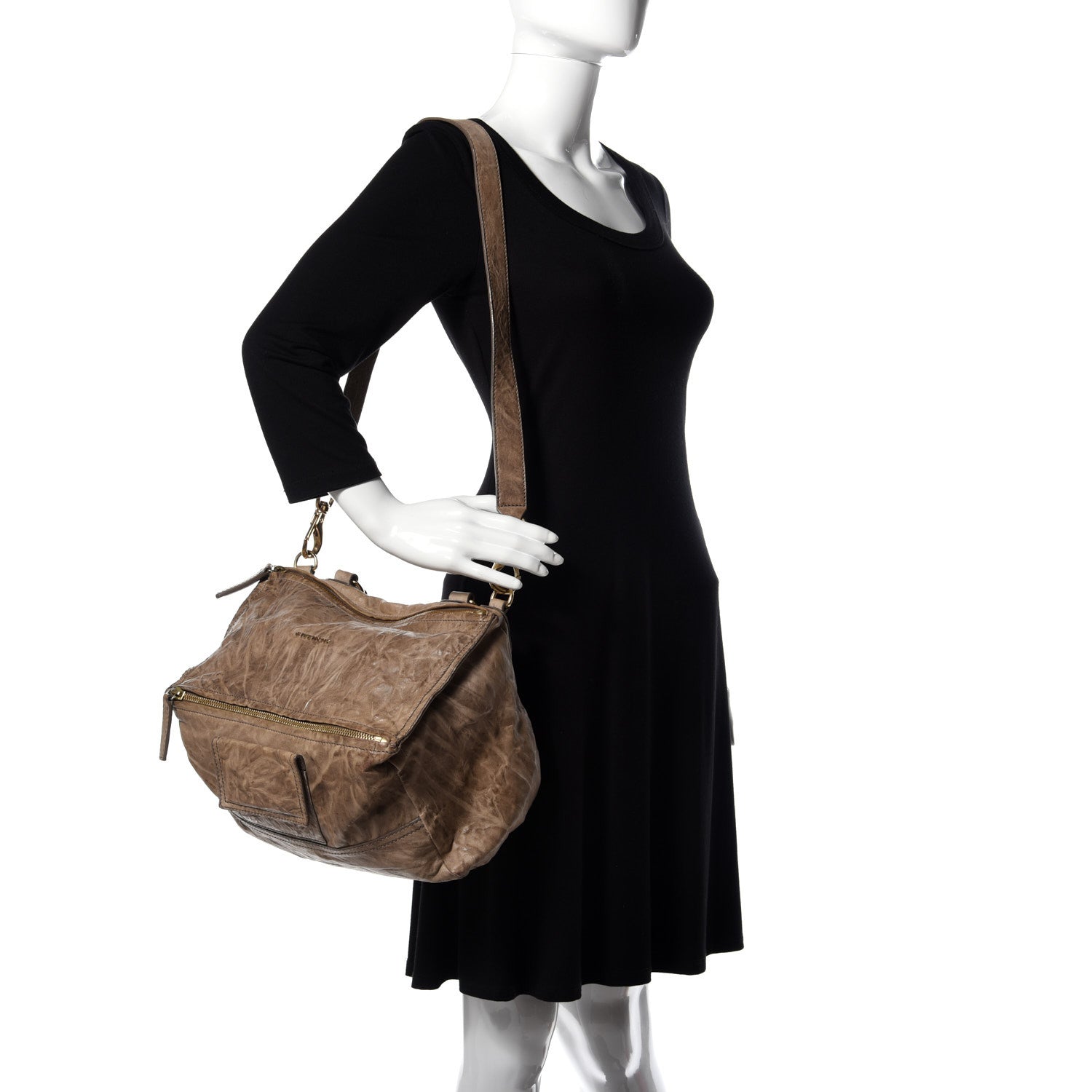 Givenchy Tumbled Sheepskin Small Pandora Charcoal 2 of 10