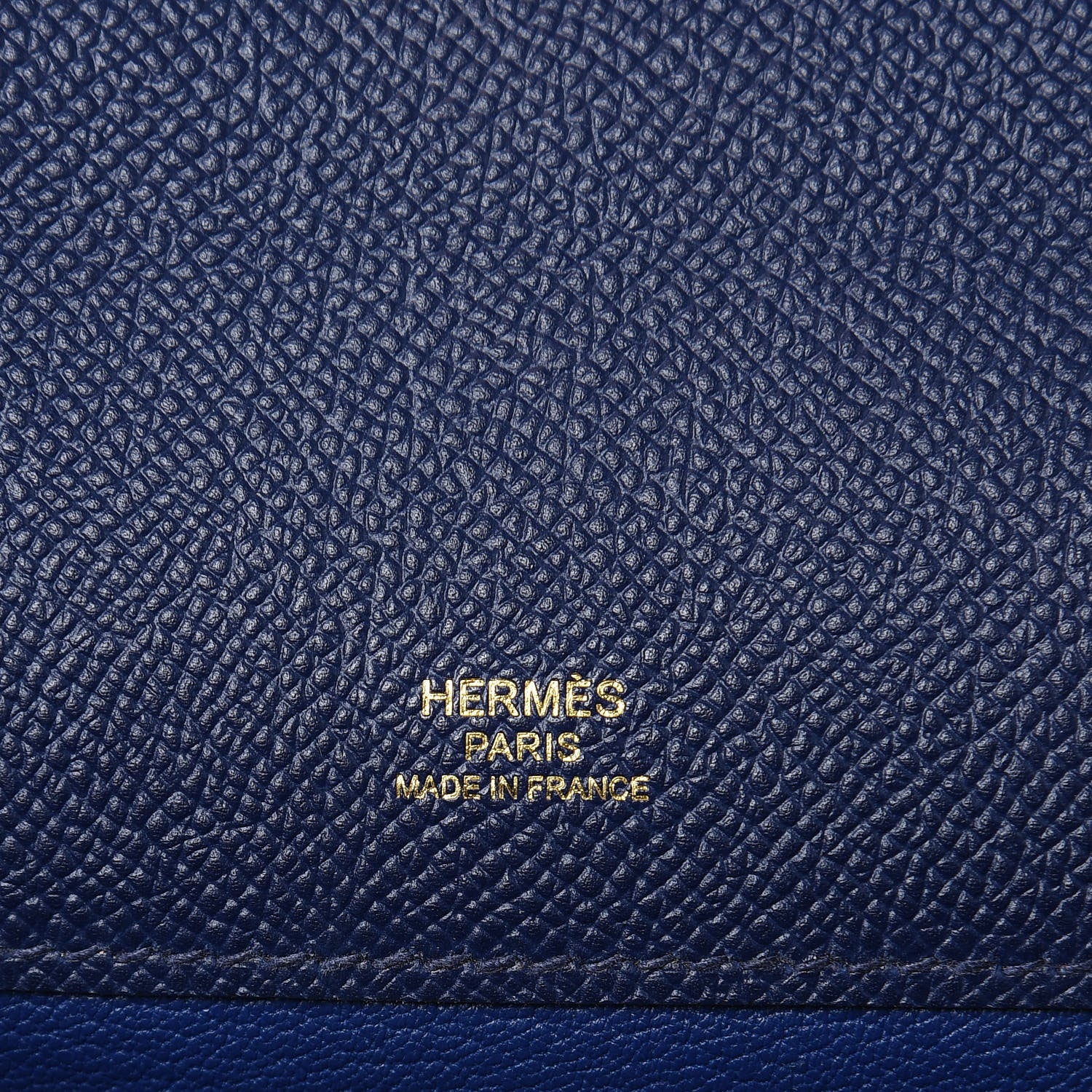 Hermes Epsom Kelly Cut Clutch Pochette Bleu Saphir 6 of 10
