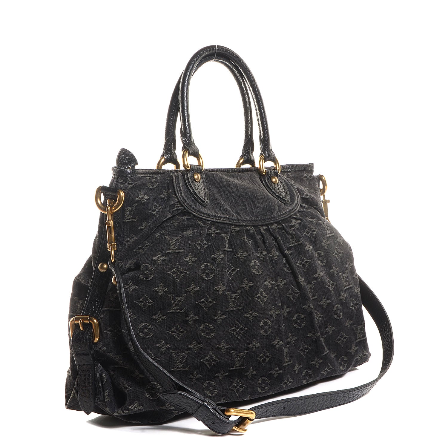Louis Vuitton Denim Neo Cabby GM Black 3 of 7