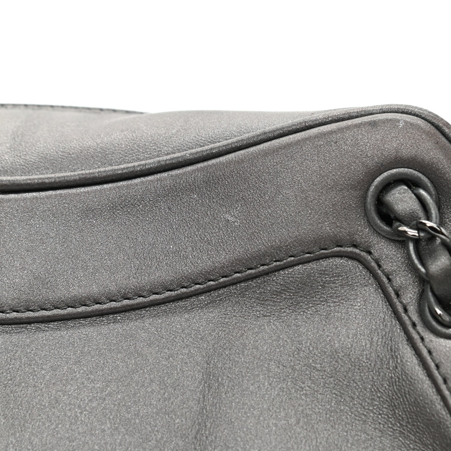 Chanel Metallic Lambskin Tassel Shoulder Bag Silver 11 of 13