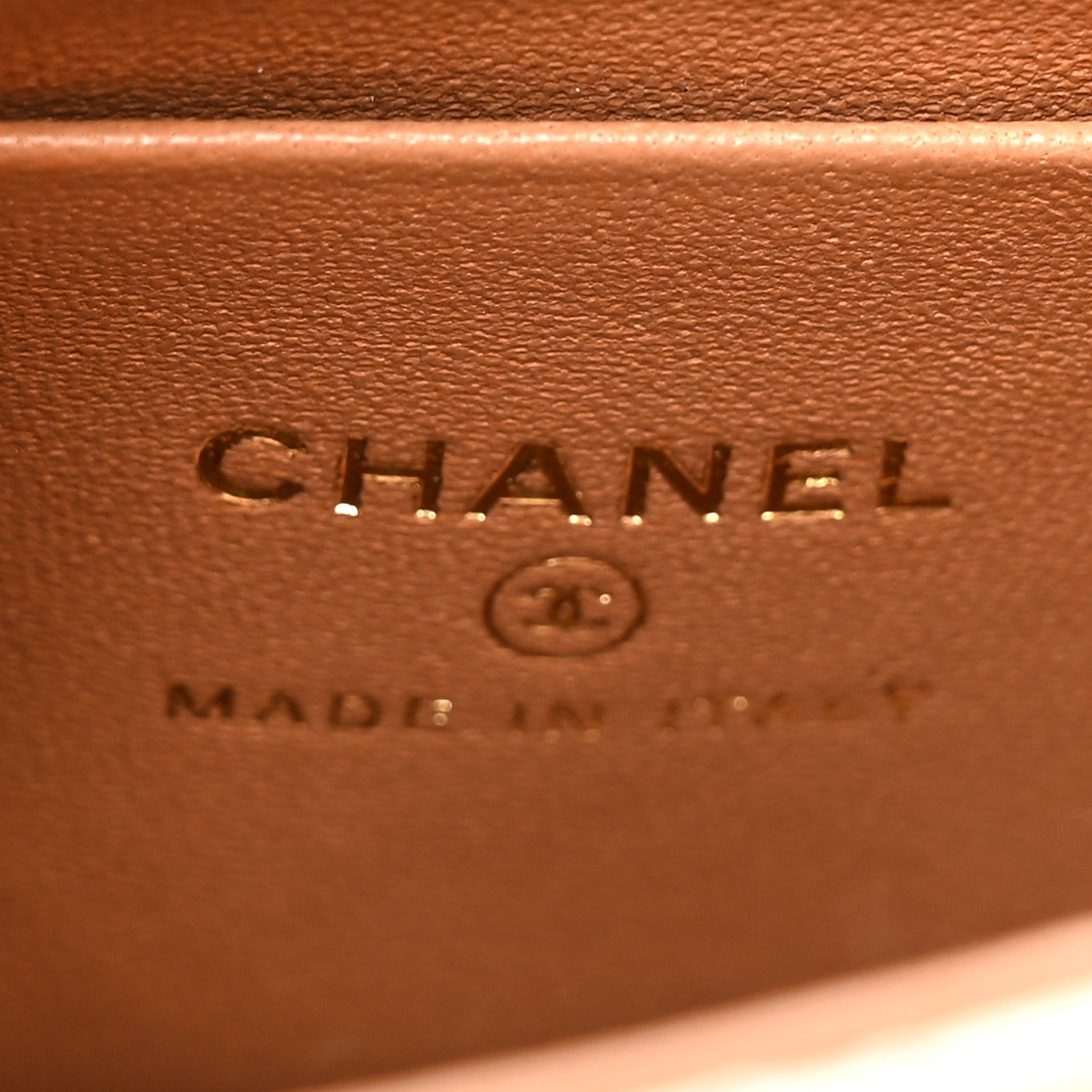 Chanel Lambskin Quilted Bi-Color Top Handle Clutch With Chain Beige Brown 6 of 11