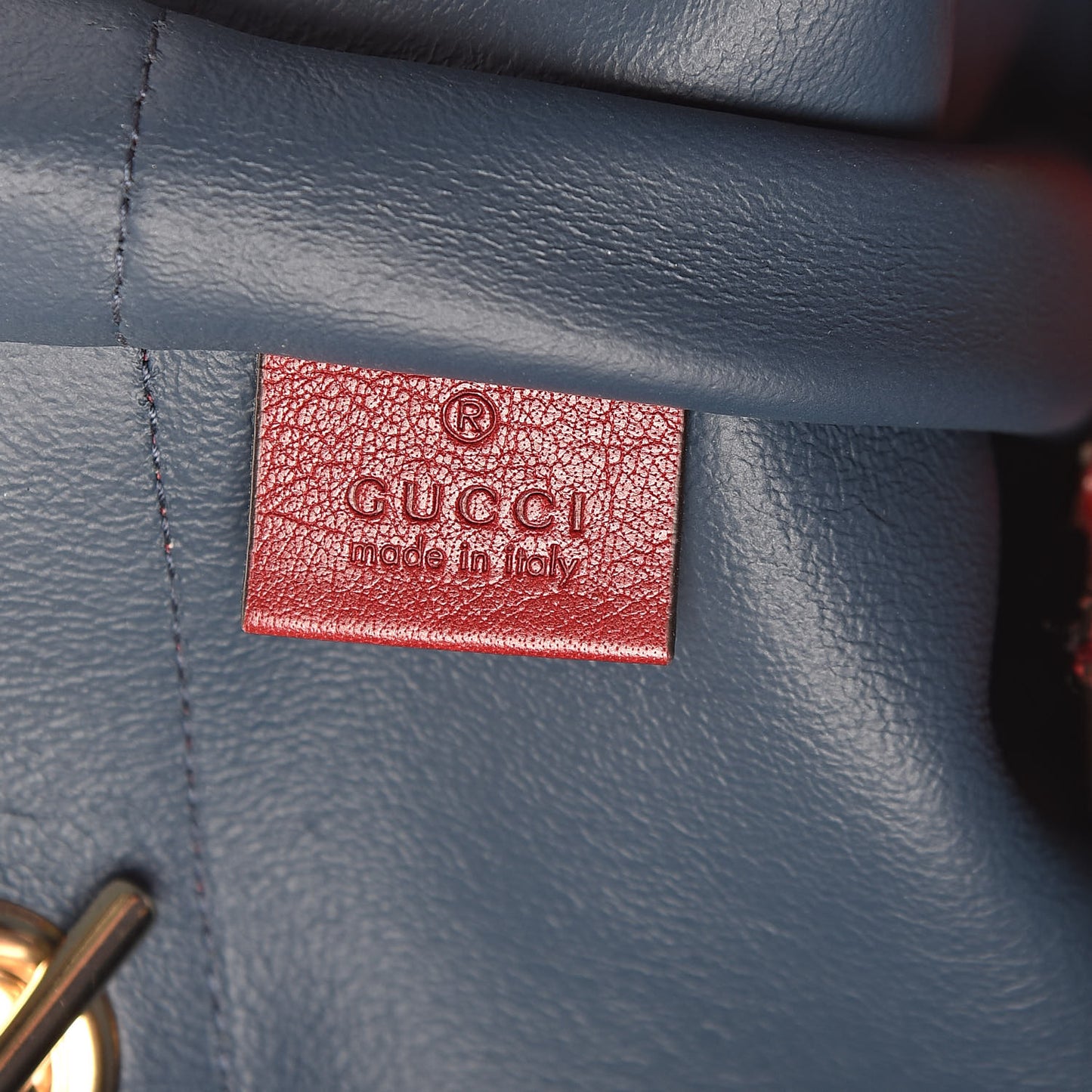 Suede Calfskin Large Rajah Chain Tote New Blue Romantic Cherry