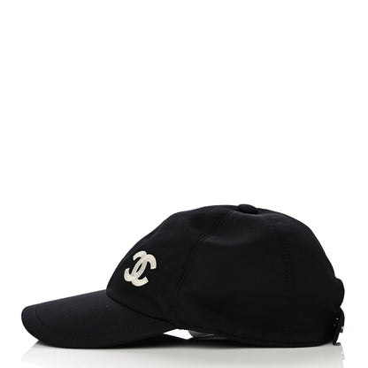 Chanel Cotton CC Cap Hat Black 3 of 8