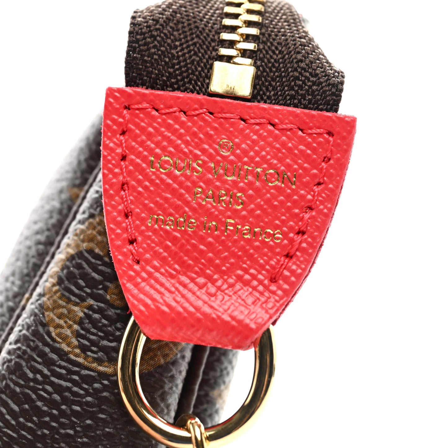 Monogram 2021 Christmas Animation London Mini Pochette Accessories Red