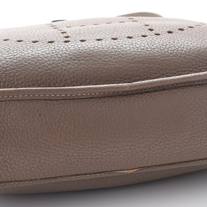 Hermes Taurillon Clemence Evelyne PM Etoupe 10 of 12
