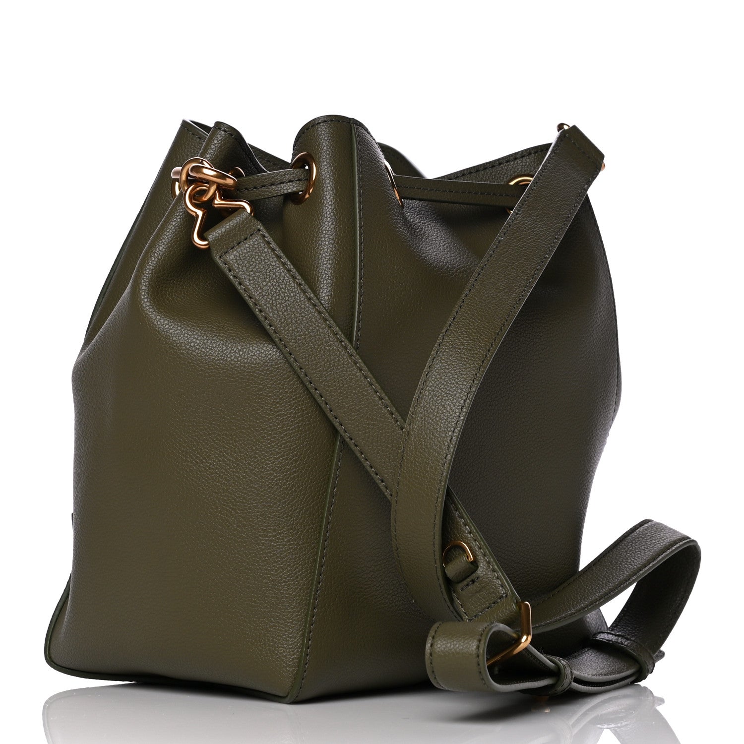 Marc Jacobs Grained Calfskin That Bucket Bag Cactus Green 2 of 13