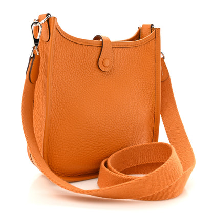 Hermes Taurillon Clemence Evelyne TPM Abricot 3 of 12