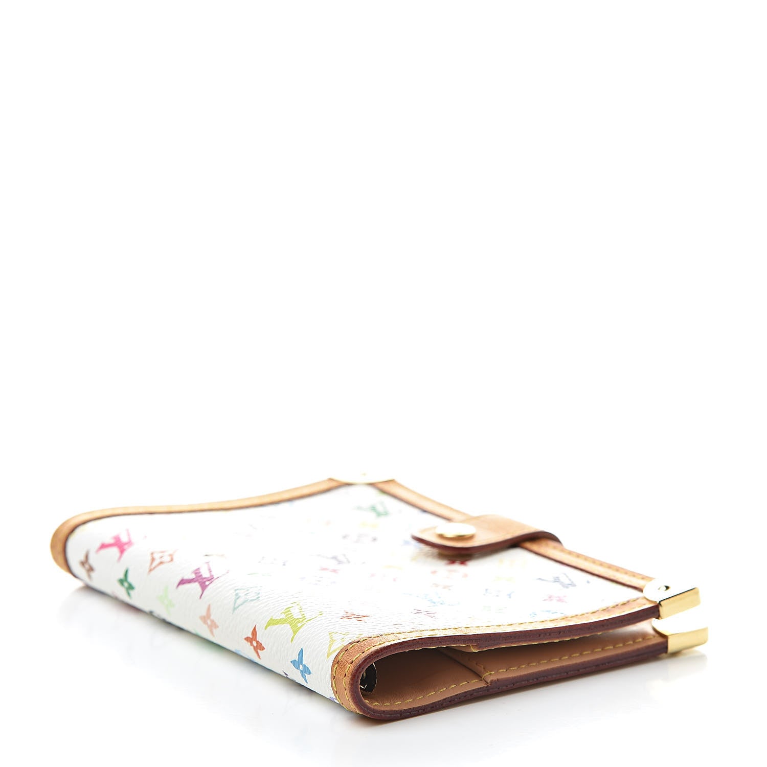 Louis Vuitton Monogram Multicolor Small Ring Agenda Cover White 4 of 11