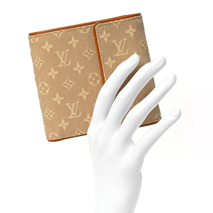 Louis Vuitton Mini Monogram Compact Wallet Beige 2 of 9