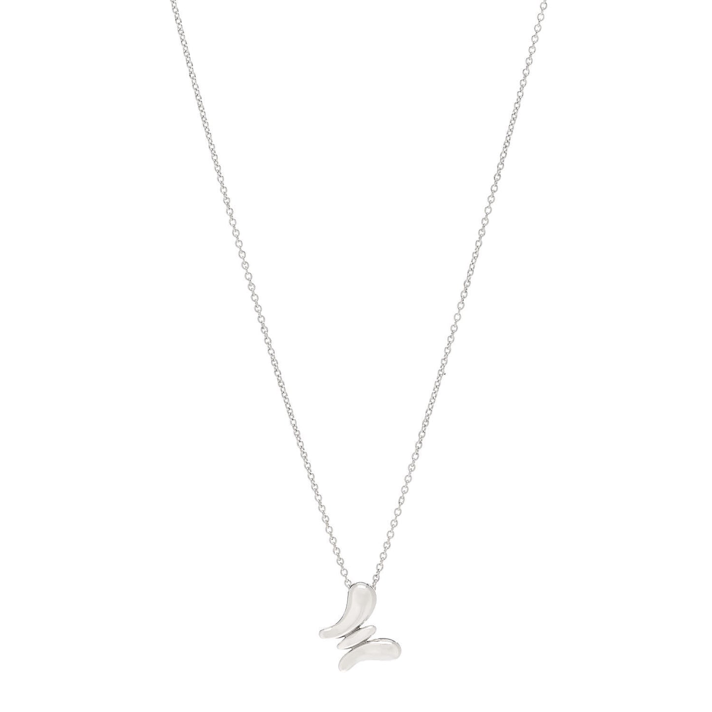 Sterling Silver Elsa Peretti Butterfly Pendant Necklace