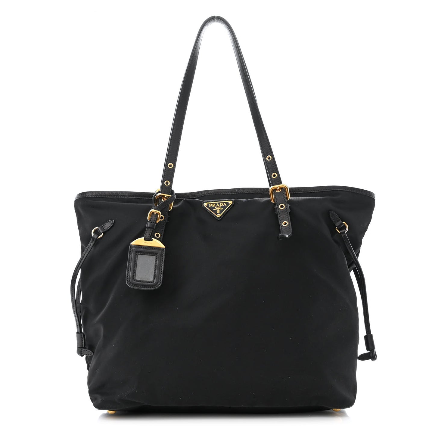Saffiano Tessuto Nylon Tote Black