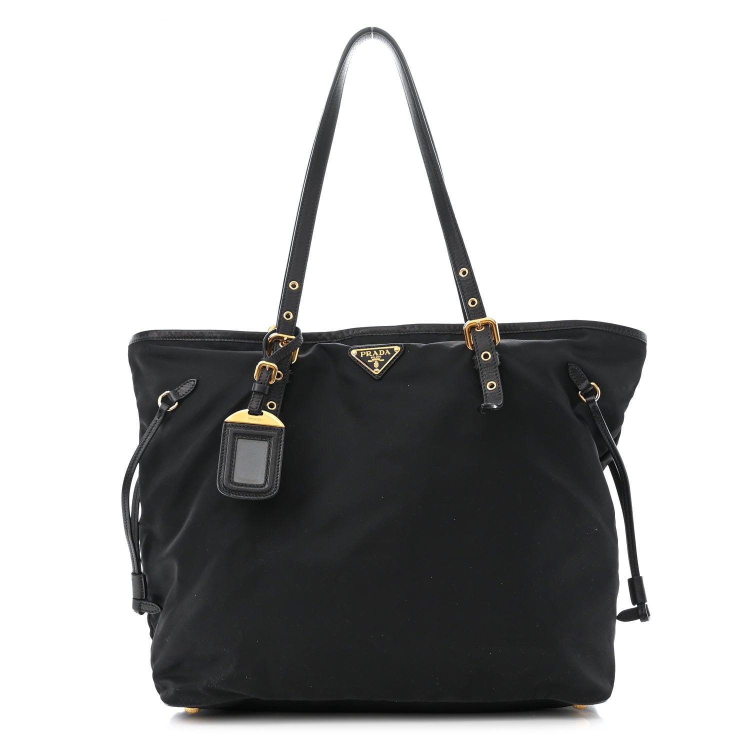 Prada Saffiano Tessuto Nylon Tote Black 1 of 11