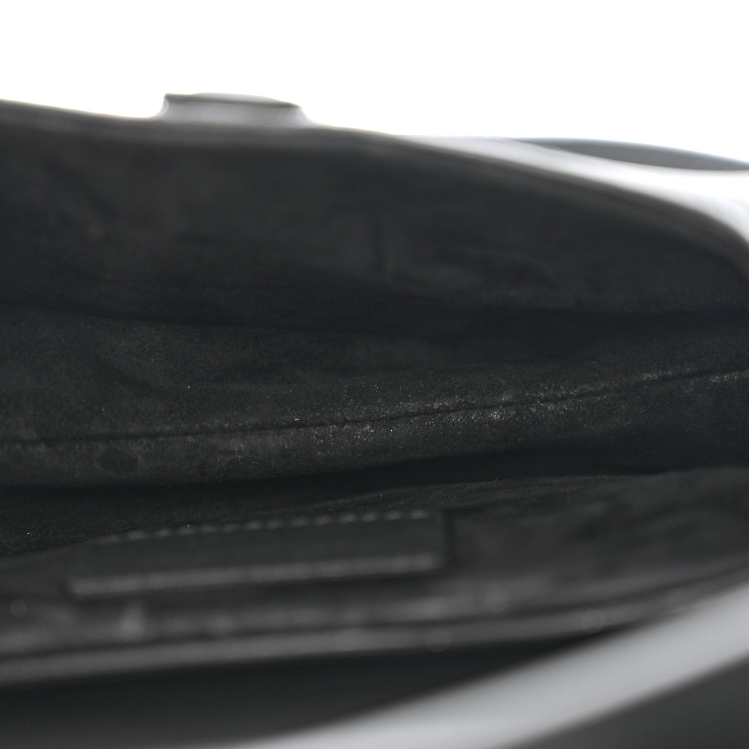 Christian Dior Ultra Matte Calfskin Mini Saddle Bag With Strap Black 5 of 13