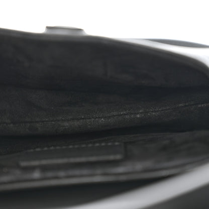 Christian Dior Ultra Matte Calfskin Mini Saddle Bag With Strap Black 5 of 13