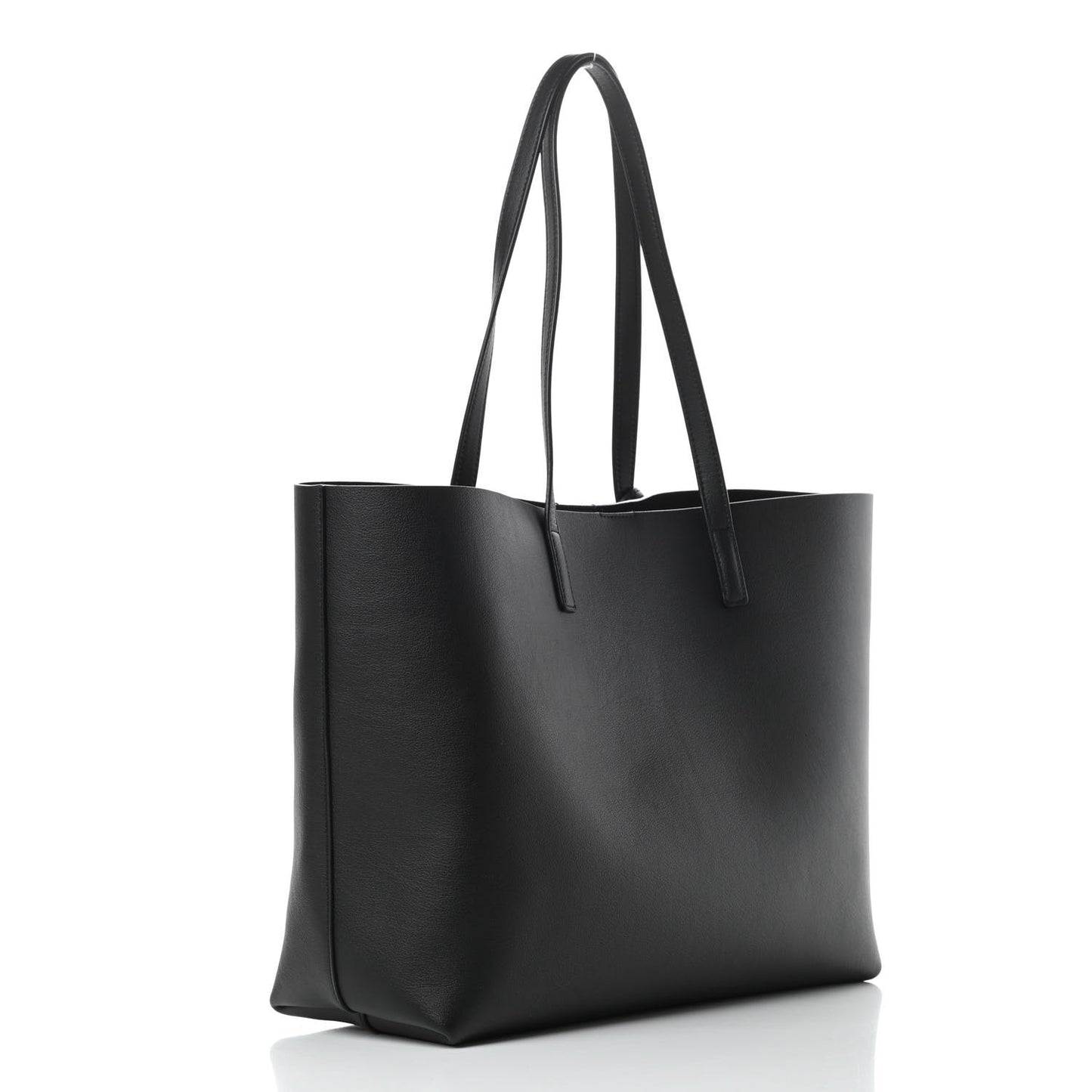 Calfskin Large Shopping Tote Black